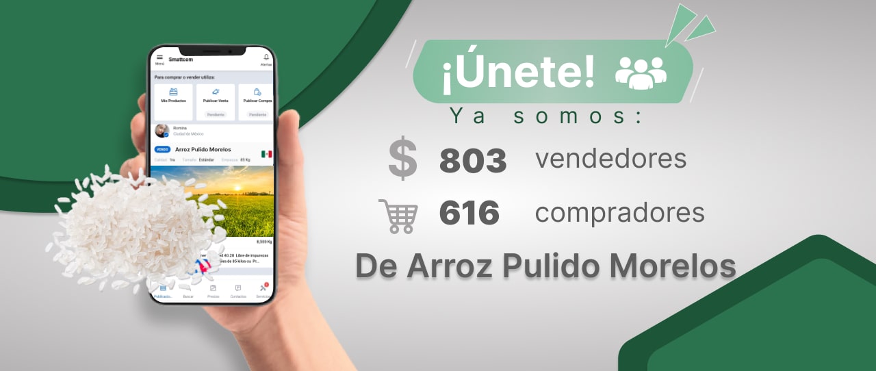 Consulta precios de Arroz Pulido Morelos y comercialízalo en Smattcom