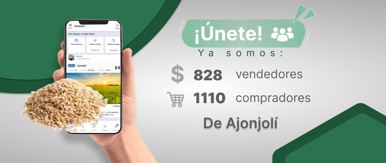 Consulta precios de Ajonjolí y comercialízalo en Smattcom
