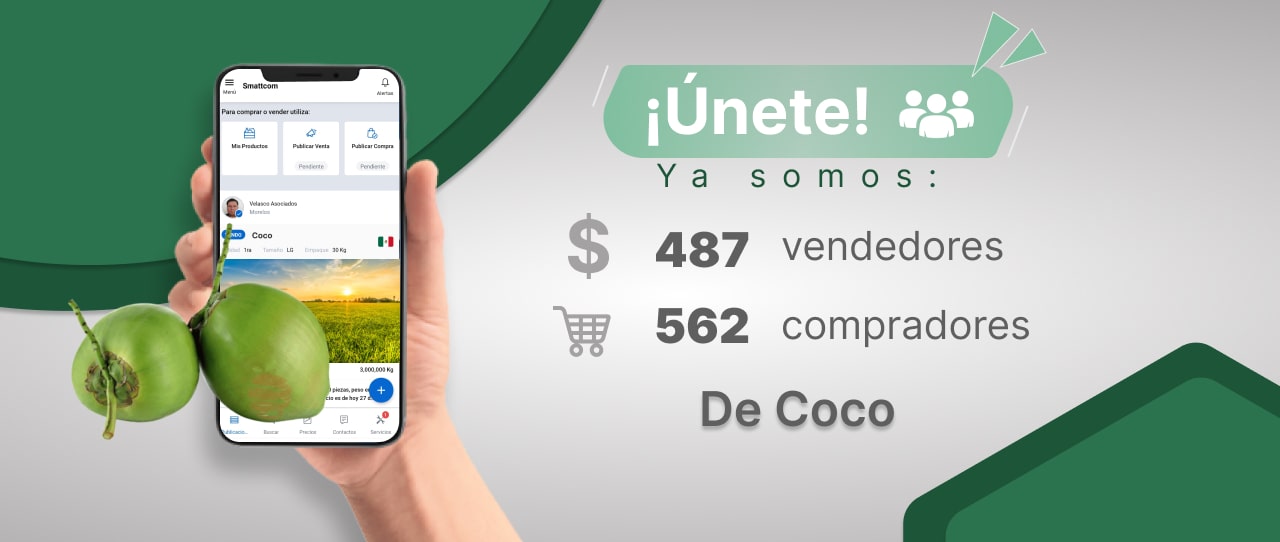 Consulta precios de Coco y comercialízalo en Smattcom