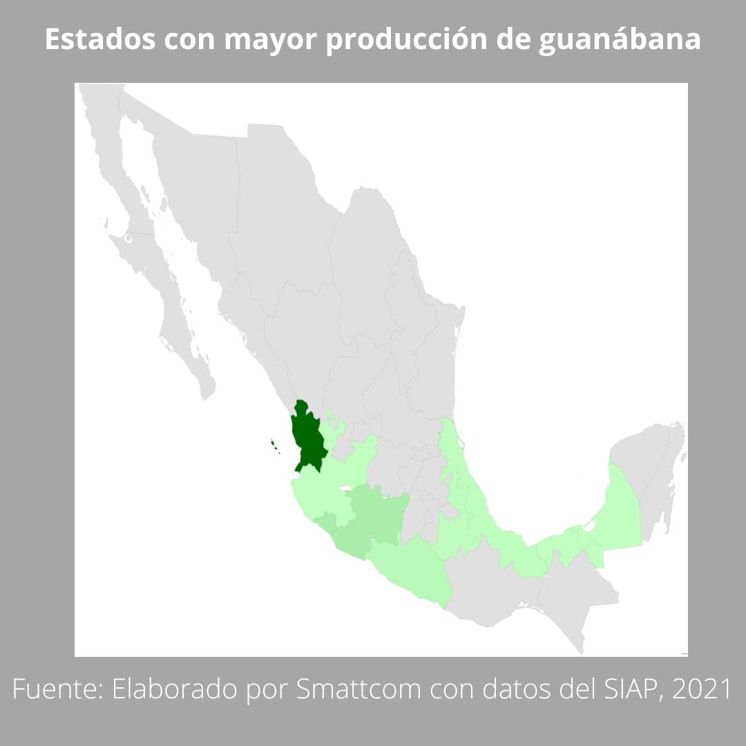 Consulta precios de Guanábana y comercialízala en Smattcom
