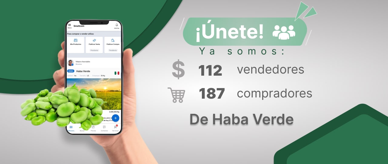 Consulta precios de Haba Verde y comercialízala en Smattcom