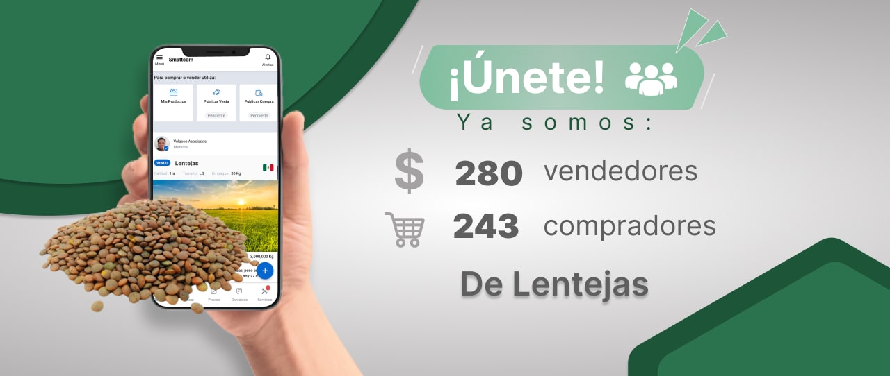 Consulta precios de Lenteja y comercialízala en Smattcom