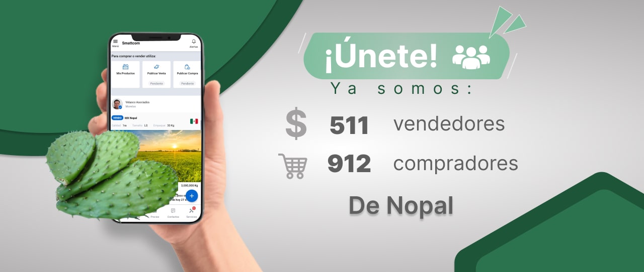 Consulta precios de Nopal y comercialízalo en Smattcom
